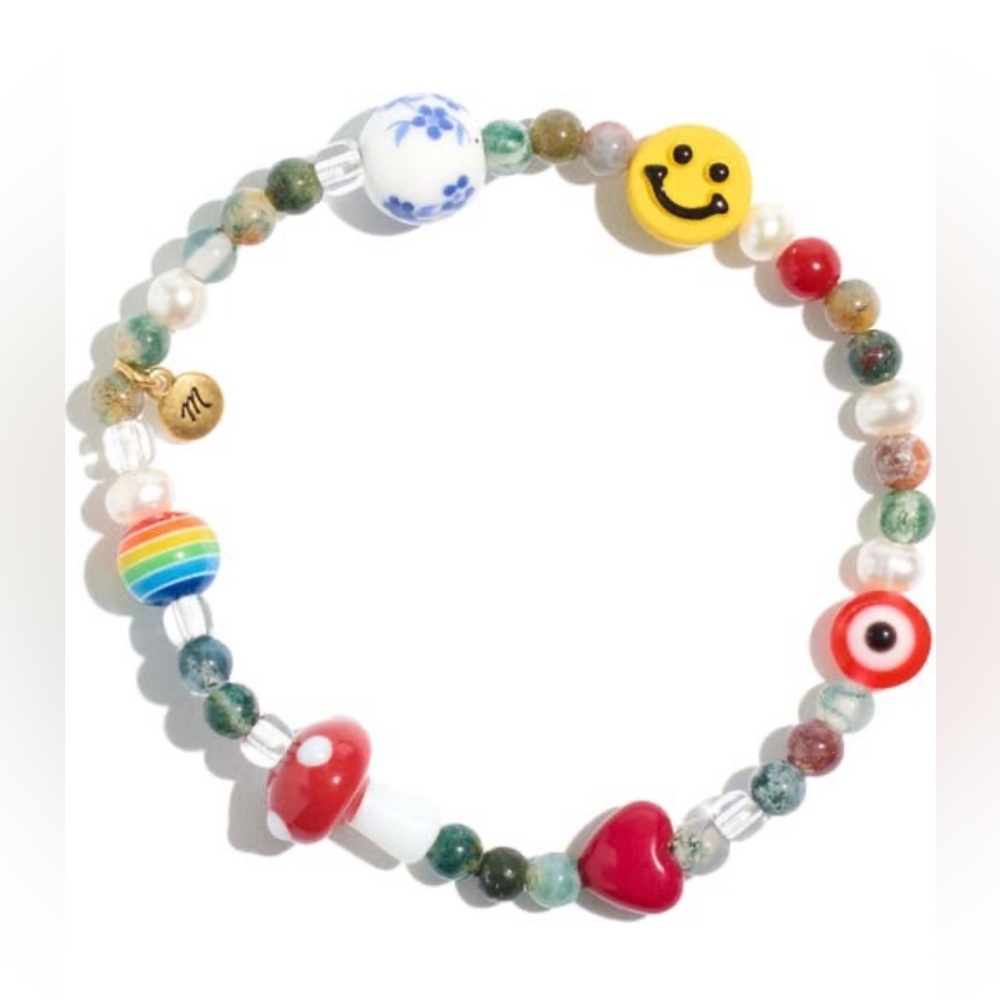 New Madewell Beaded Stretch Bracelet! Fab! Necklace available as well!